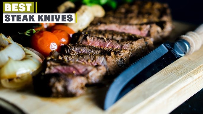 Misen | 2023 Best Steak Knives | 8pc | Black | Steel