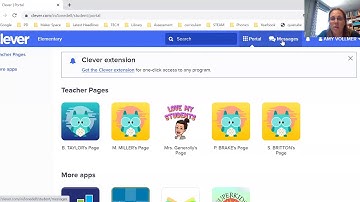 Message Teachers In Clever for Students