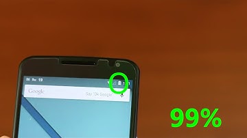 Nexus 6 - How to get the Battery Percentage on the Status Bar