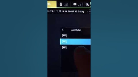 Phantom 3 Pro anti flicker problem