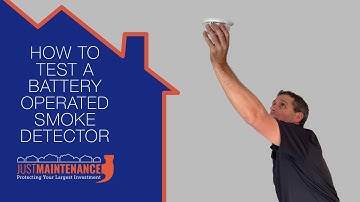 How to Test a Battery Operated Smoke Detector