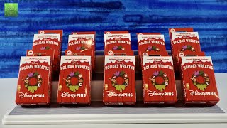 Disney Trading Pins Holiday Wreaths Christmas Blind Box Opening | CollectorCorner