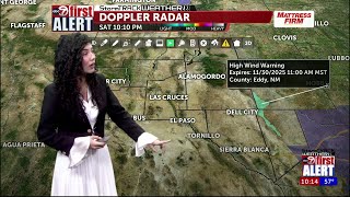ABC-7 First Alert: Borderland braces for windy, colder Sunday
