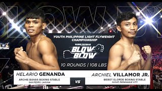 Helario Genanda vs Archiel Villamor | Manny Pacquiao presents Blow by Blow | Full Fight