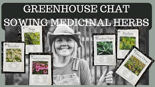 GREENHOUSE CHAT: sowing medicinal herbs