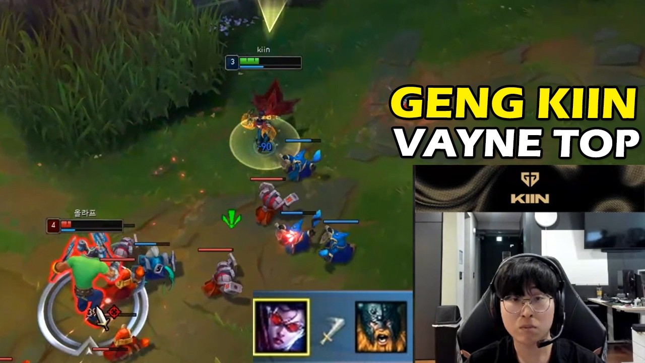 GENG Kiin Stream Vayne Huge Pressure To Challenger Olaf Top