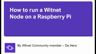 Famous How to setup a Witnet Node on a Raspberry Pi Profile