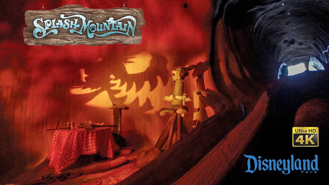 Splash Mountain On Ride Low Light 4K POV with Queue Disneyland 2022 12 14