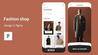 Fashion Shop App Design In Figma Step By Step From Scratch screenshot 4