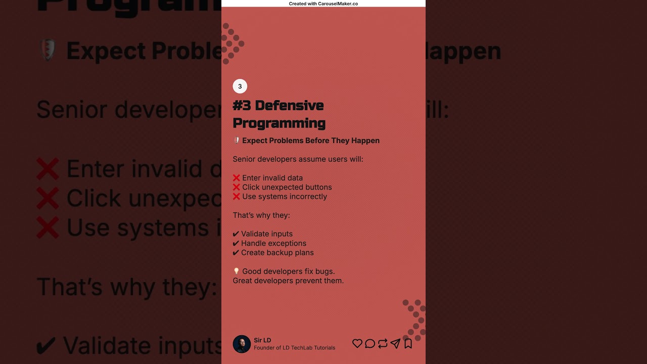 Top 5 Programming Techniques Used by Senior Developers (You Need to Know) #techeducation  #coding