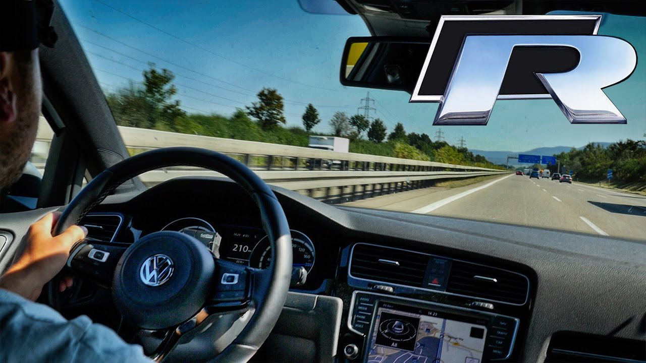 vw golf gti autobahn 2015 Volkswagen Golf R Autobahn 373HP Acceleration Test Drive & EDEL01 Exhaust Sound