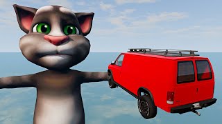 Satisfying Car Crashes #12 with Talking Tom | BeamNG.Drive screenshot 5