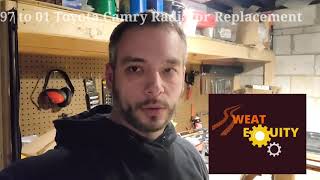 97 - 01 Toyota Camry Radiator Replacement DIY tutorial