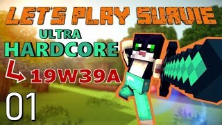 Lets Play Minecraft 1.14 19W39A Uhc - E01 - Début Et Galère De Fer