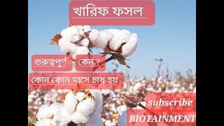KHARIF FASAL, খারিফ ফসল কোন কোন মাসে  চাষ হয় ?