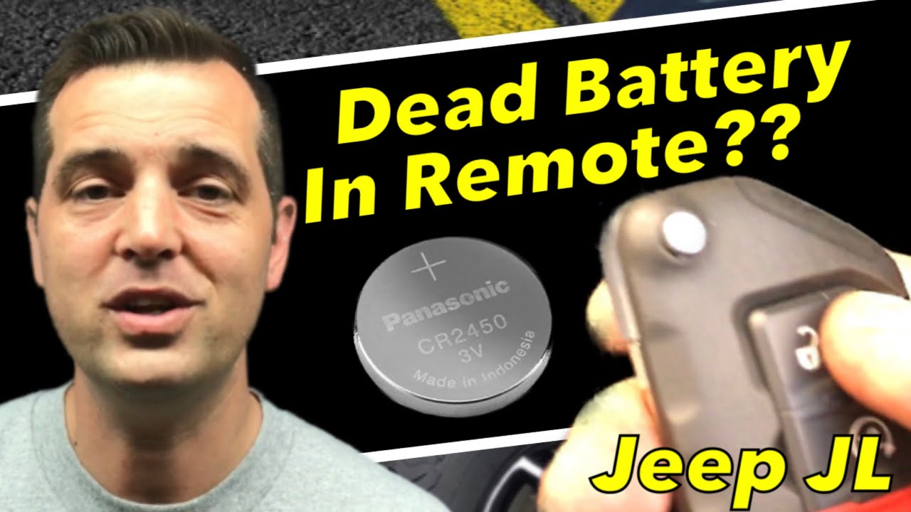 Remote Battery Dead NO start Jeep JL Wrangler (KeyFob Battery) - YouTube