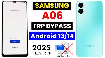 Samsung Galaxy A06 FRP Bypass Without Pc 2025 Android 13/14 | Samsung SM-A065F Google Account Bypass
