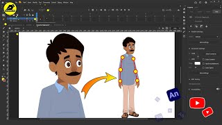 2D Cartoon Character Rigging | कार्टून कैसे बनते हैं | 2D Animation Courses Online | Make Cartoon