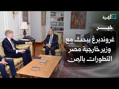 UN Envoy Discusses Developments in Yemen and De-escalation Efforts with Egyptian Foreign Minister