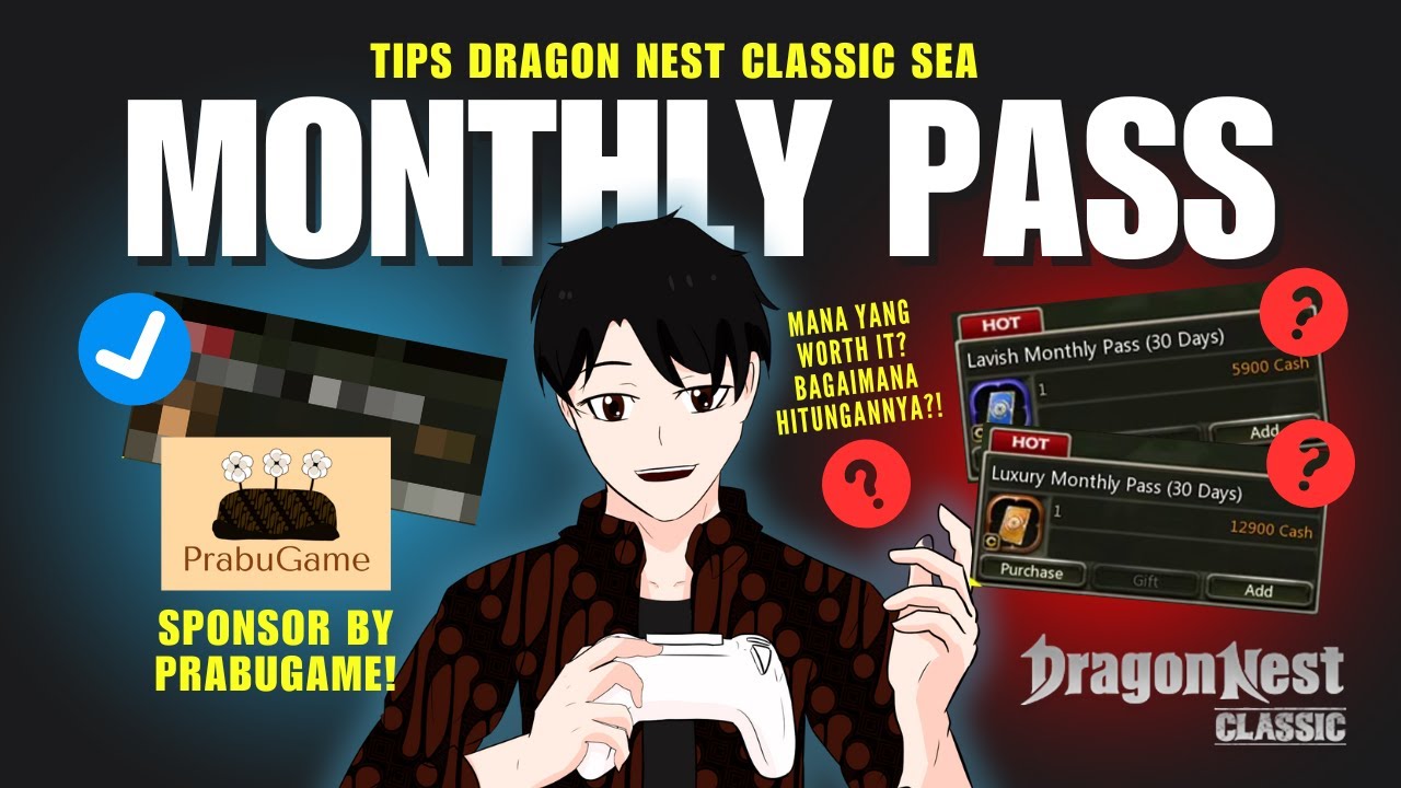 TIPS BELI MONTHLY PASS DRAGON NEST CLASSIC SEA [PC] Sponsor by PrabuGame