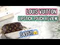 WHY I DONT RECOMMEND IT👀: Reviewing the LV Lipstick Pouch (what fits, pros and cons and more!)🤎