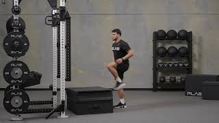 Crossover Step + Box Jump Exercise