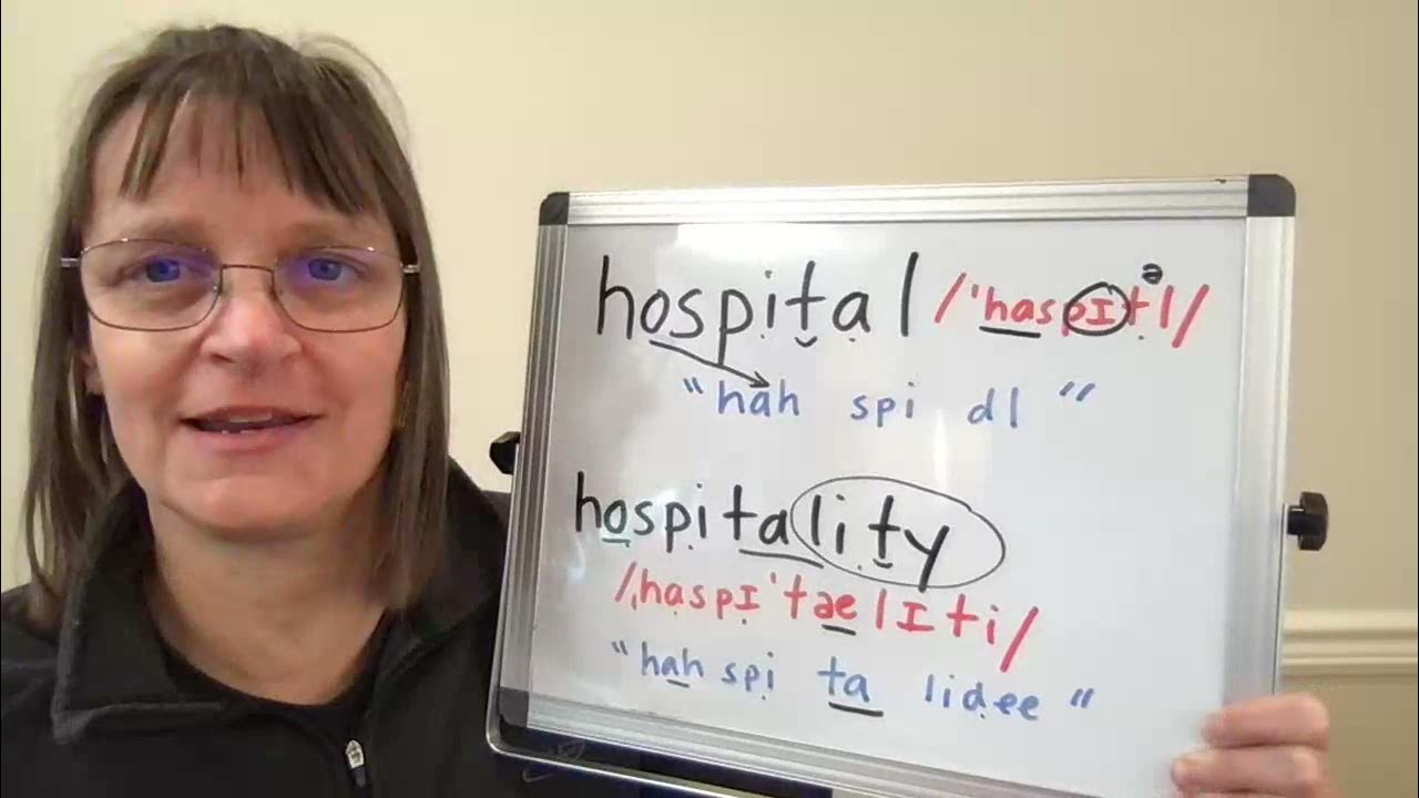 How to Pronounce Hospital and Hospitality YouTube