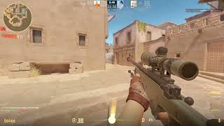 Clutch AWP 3 Kills Flick & Through Smoke