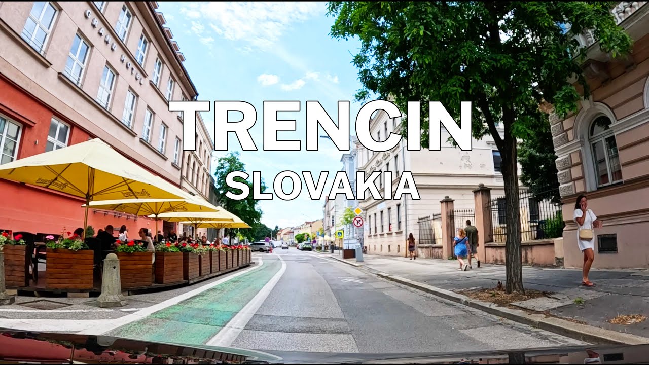Trencin, Slovakia - Driving Tour 4K