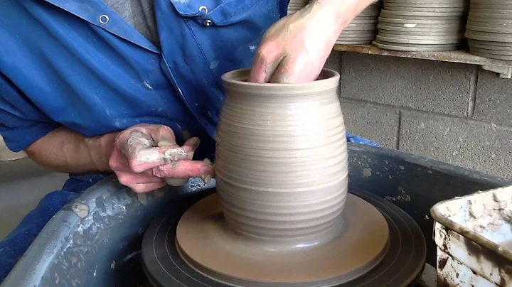 How to throw pottery storage jars on a pottery wheel