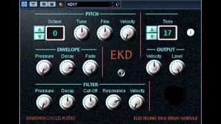 Free VST - EKD Electronic Kick Drum - vstplanet.com