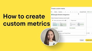 How to create custom metrics