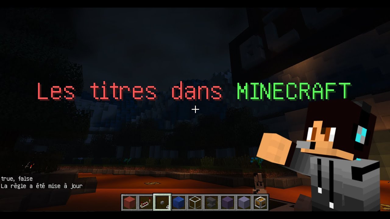 [FR] Minecraft Tuto : Les titres ! - YouTube
