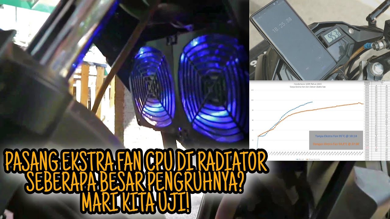 PASANG EKSTRA FAN RADIATOR DI MOTOR YouTube