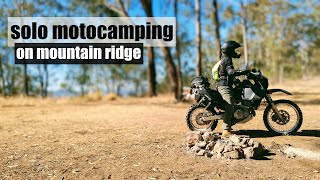Solo Motorcycle Camping  Gumridge, Queensland Australia