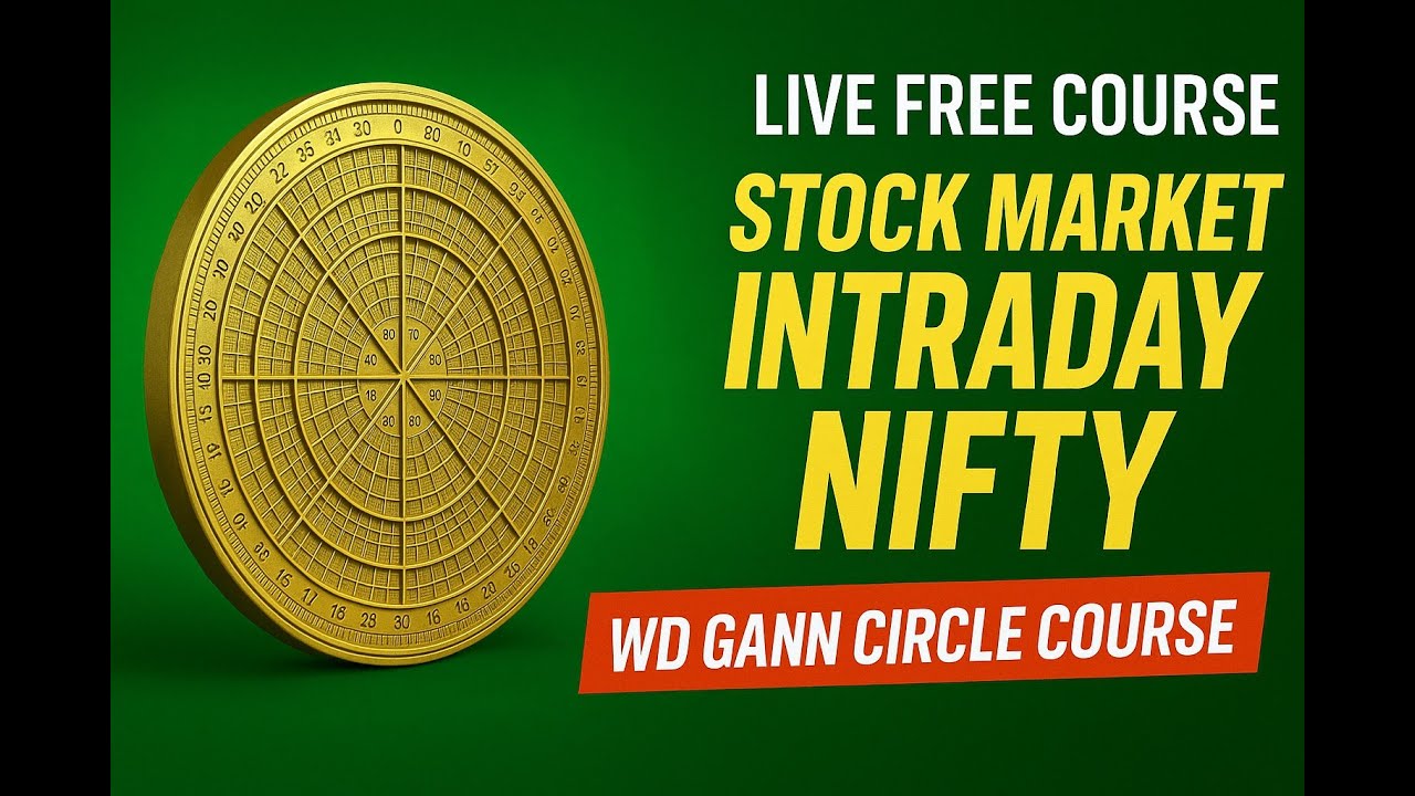 Live Free WD Gann Circle Course | Stock Market Intraday Nifty Training
