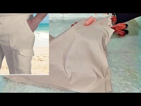 خياطة وتفصيل شورت رجالي بالجيب في متناول الجميع 