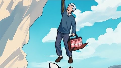 Funny brain puzzle level 9 Cliff rescue