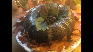 MAPLE GLAZED APPLE WALNUT CAKE