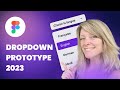 Figma prototype 2023  dropdown avec les variables  select  tutoriel fr