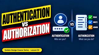 Lesson-53 | Authentication vs Authorization: The Difference Developers Often Get Wrong | System Desi