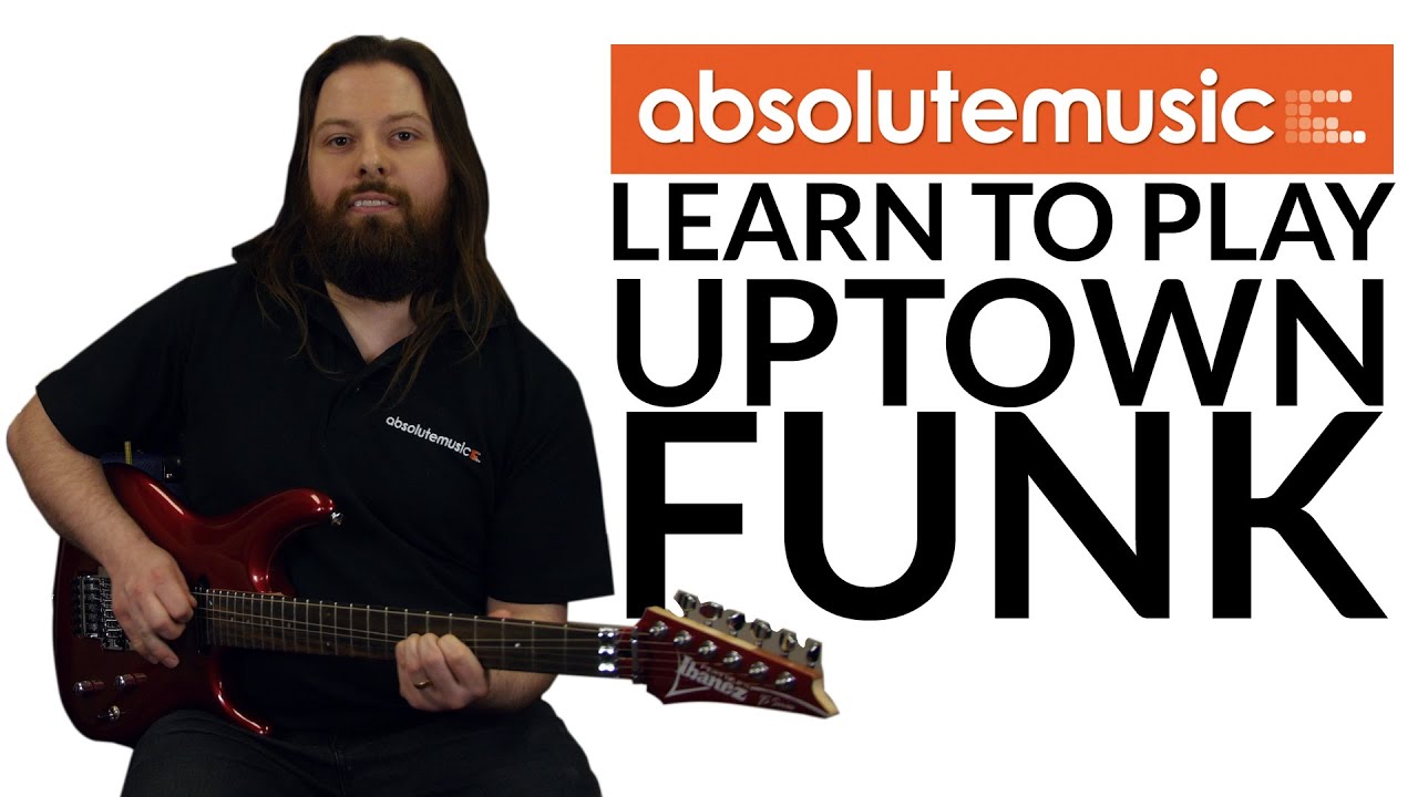 Uptown Funk guitar tutorial video