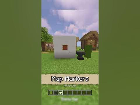 Minecraft: How to make Map Markers (Location Markers) #shorts - YouTube