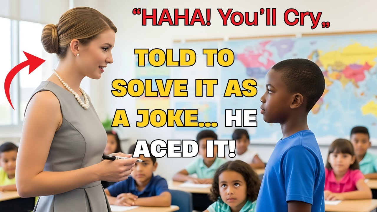Teacher Told Black Student to Solve Higher Grade Math Problem as a Joke—What Happened Next..