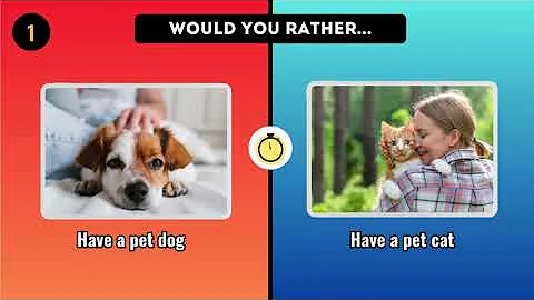 Would You Rather - Long Episode 1 - Animals Edition #choices #quiz #wouldyourather #thisorthat