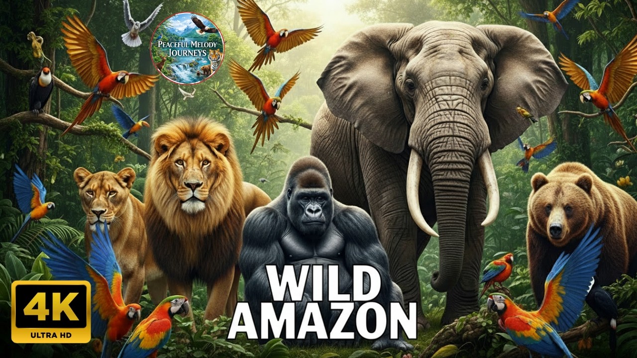 Amazon Wildlife Discovery | Breathtaking Jungle Animals in 4K Ultra HD 60FPS