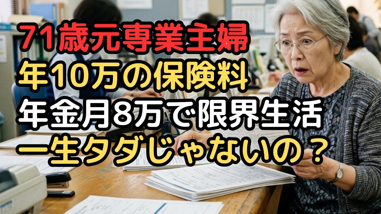 「夫の扶養に入っているから保険料は一生タダ」と信じていた71歳妻…夫の亡くなり、役所で
