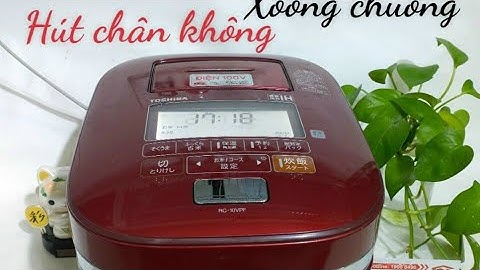 🌟Nồi cơm điện cao tần áp suất hút chân không Toshiba xoong chuông vip Toshiba RC-10VPF màu đỏ 1.0L