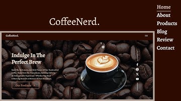 Responsive Coffee Website HTML CSS JavaScript GSAP - Responsive Web Design 2025 | Part 1