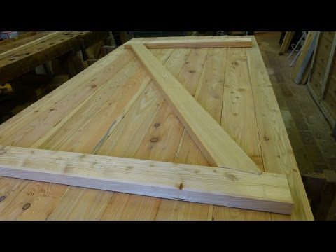 Brettertüre mit Versatz selber herstellen, Building a batten wood door with step joint